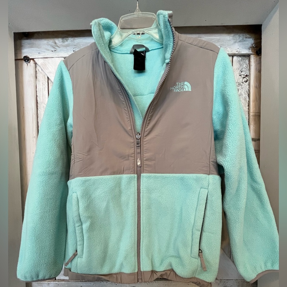 The North Face Sea Foam Green Blue Denali Polaterc Jacket Girls  Size XL (18)